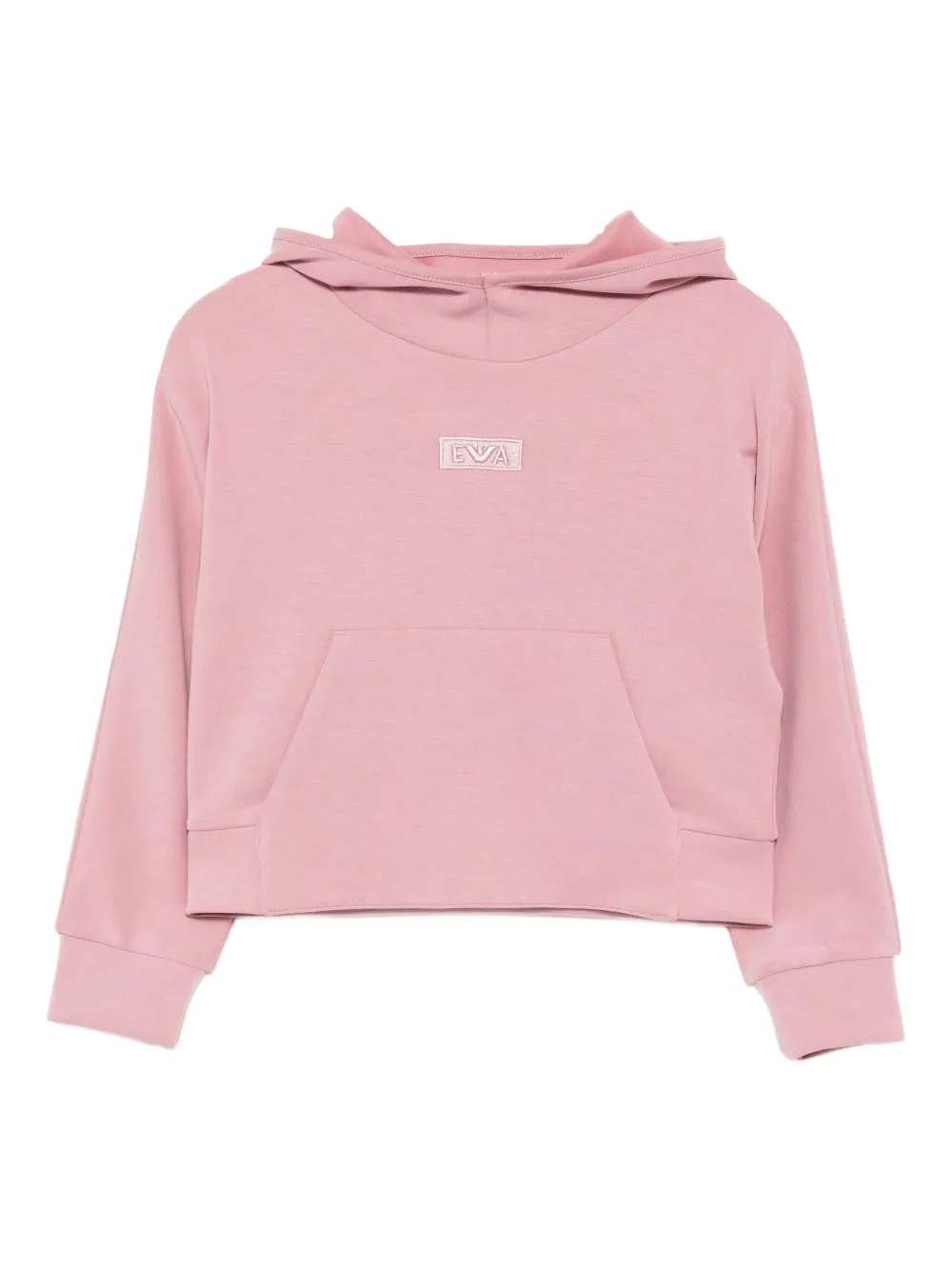 

Худи с вышитым логотипом Emporio Armani Kids, розовый