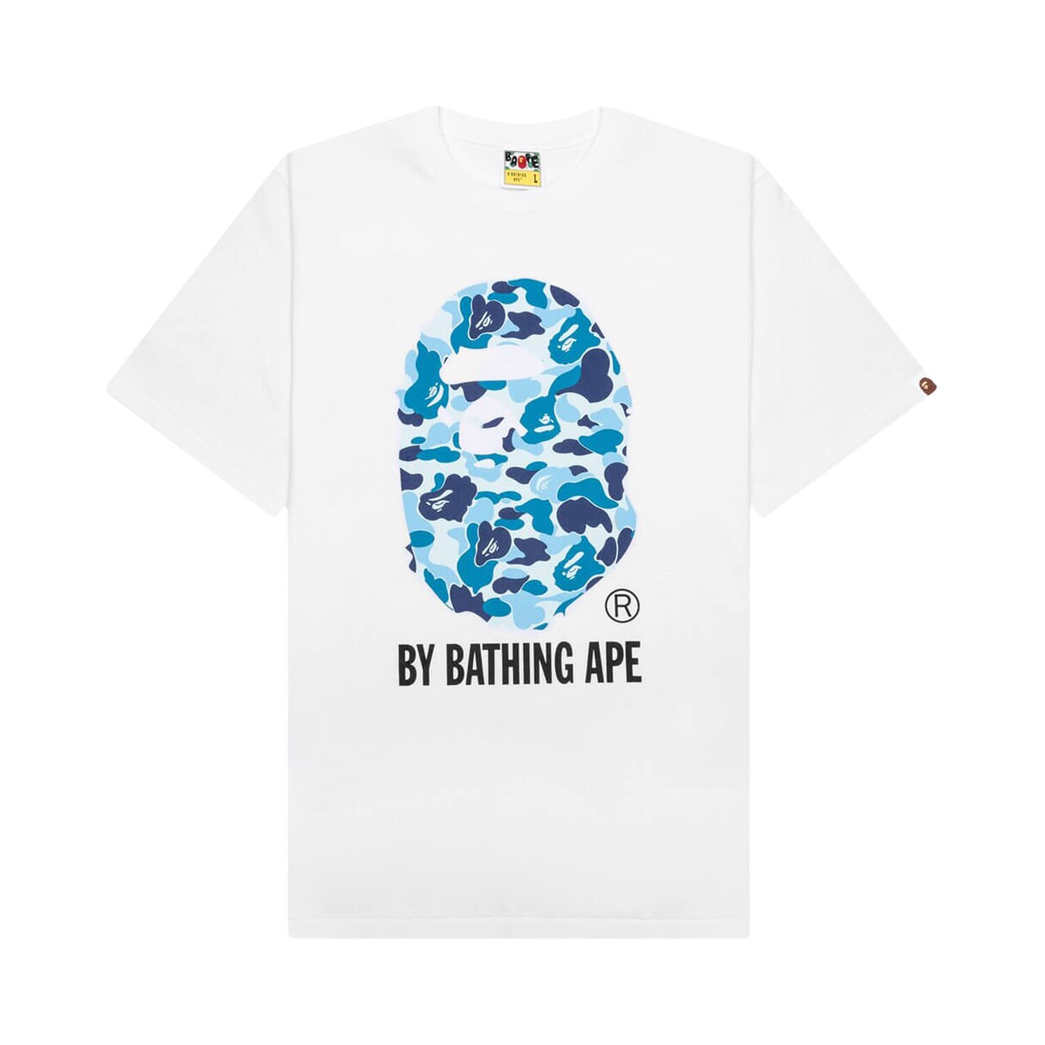 

Футболка BAPE ABC Camo By Bathing Ape, цвет Белый/Синий