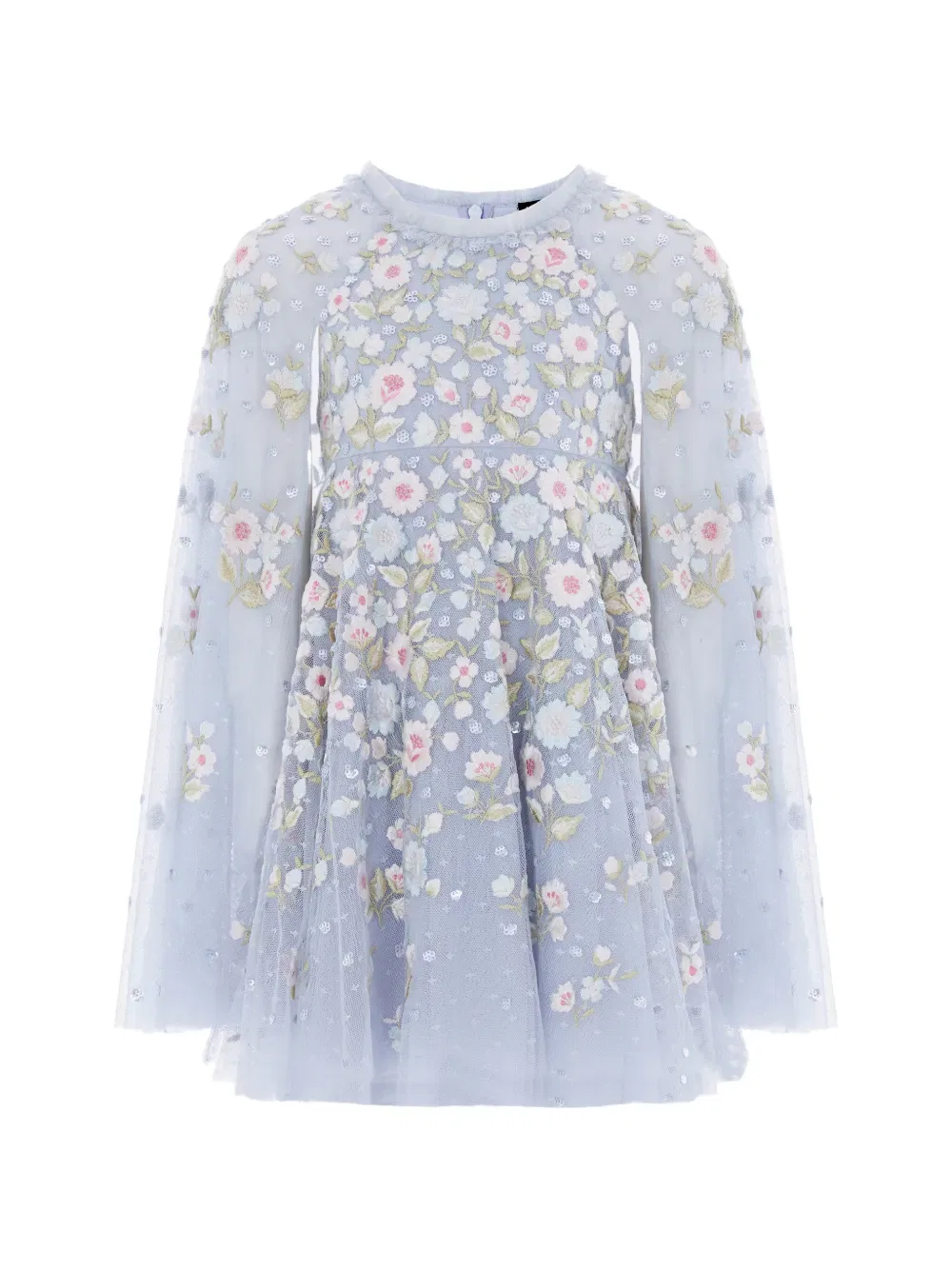 Платье с цветочной вышивкой Needle & Thread Kids, синий