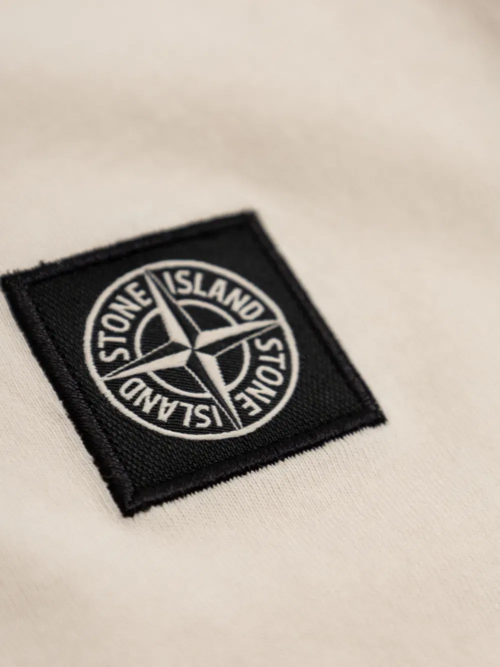 Футболка с логотипом Stone Island Junior, нейтральный — фото 4