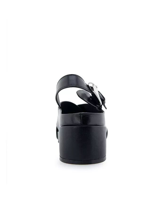 Женские босоножки Chrystie на блочном каблуке с пряжкой Aerosoles, черный — фото 3