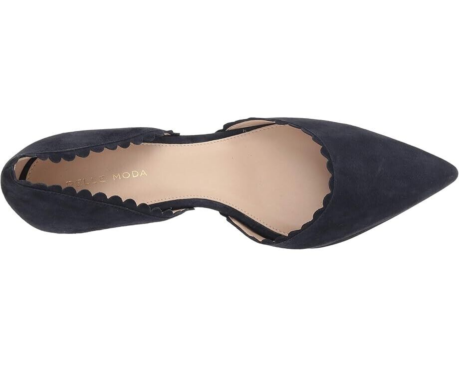 Pelle Moda Kenny Pump женские туфли 11 черные замшевые с острым носком и низким каблуком FZP434 (черные, 11) — фото 4