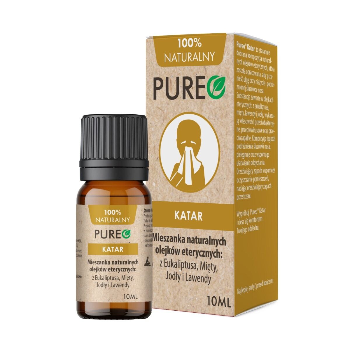 

Эфирное масло Pureo Katar Mieszanka Naturalnych Olejków Eterycznych, 10 мл