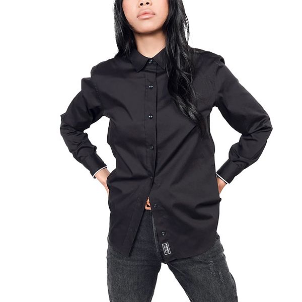 

Оксфордская рубашка с длинными рукавами Wildfang, Black