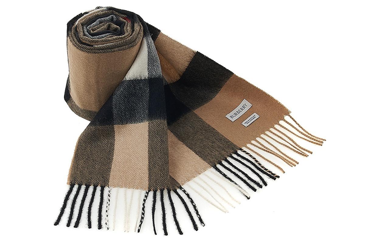 

Винтажный клетчатый кашемировый шарф Burberry