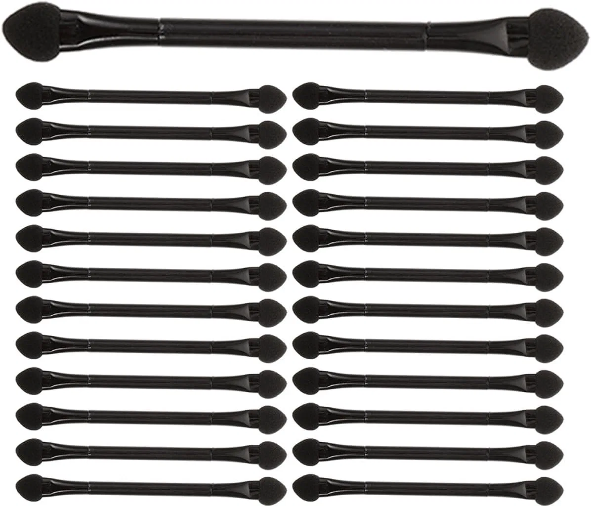Двусторонние аппликаторы для теней, 25 шт, NULYLU