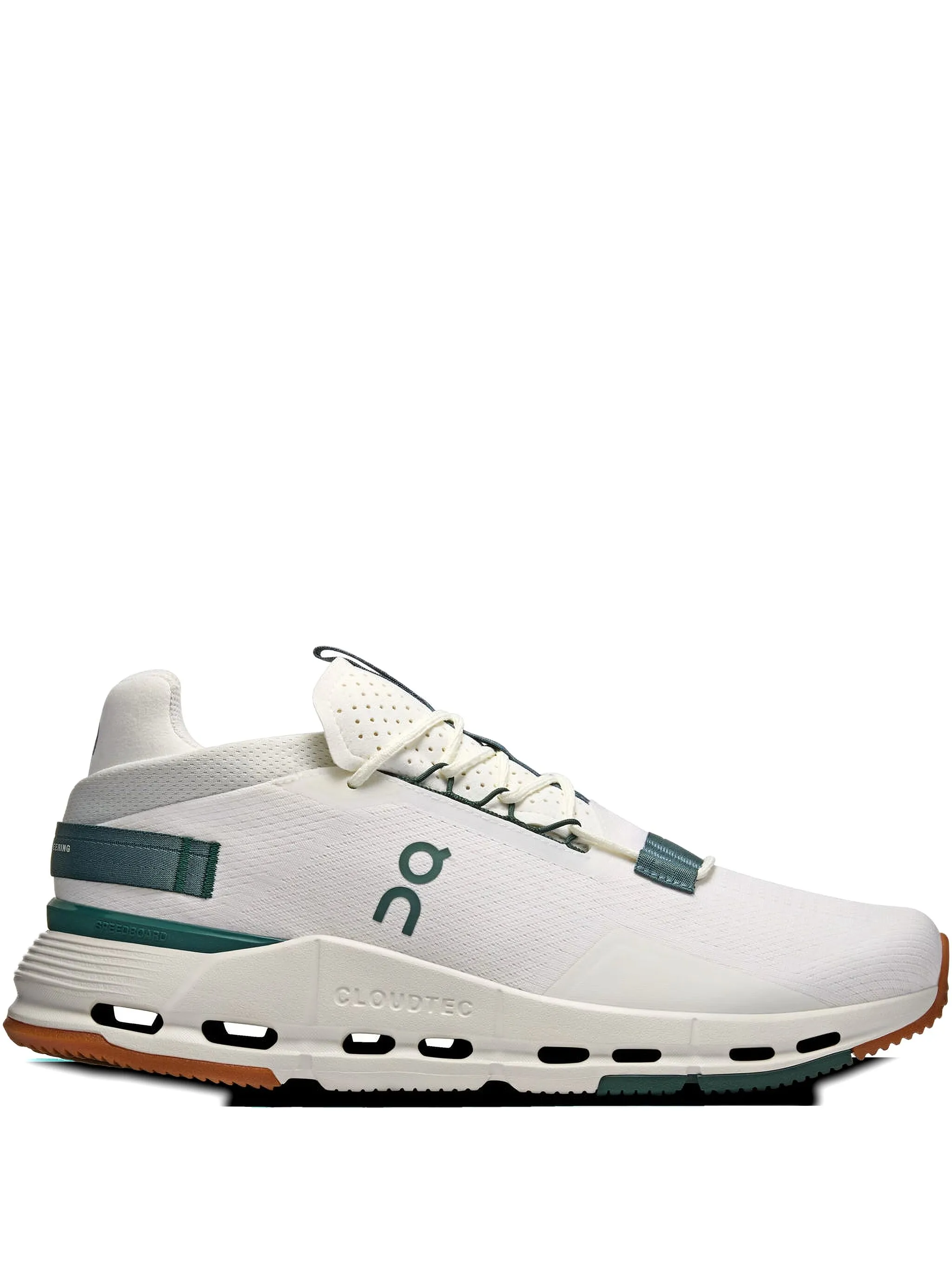 

Кроссовки Cloudnova 2 Ivory Olive On Running, белый