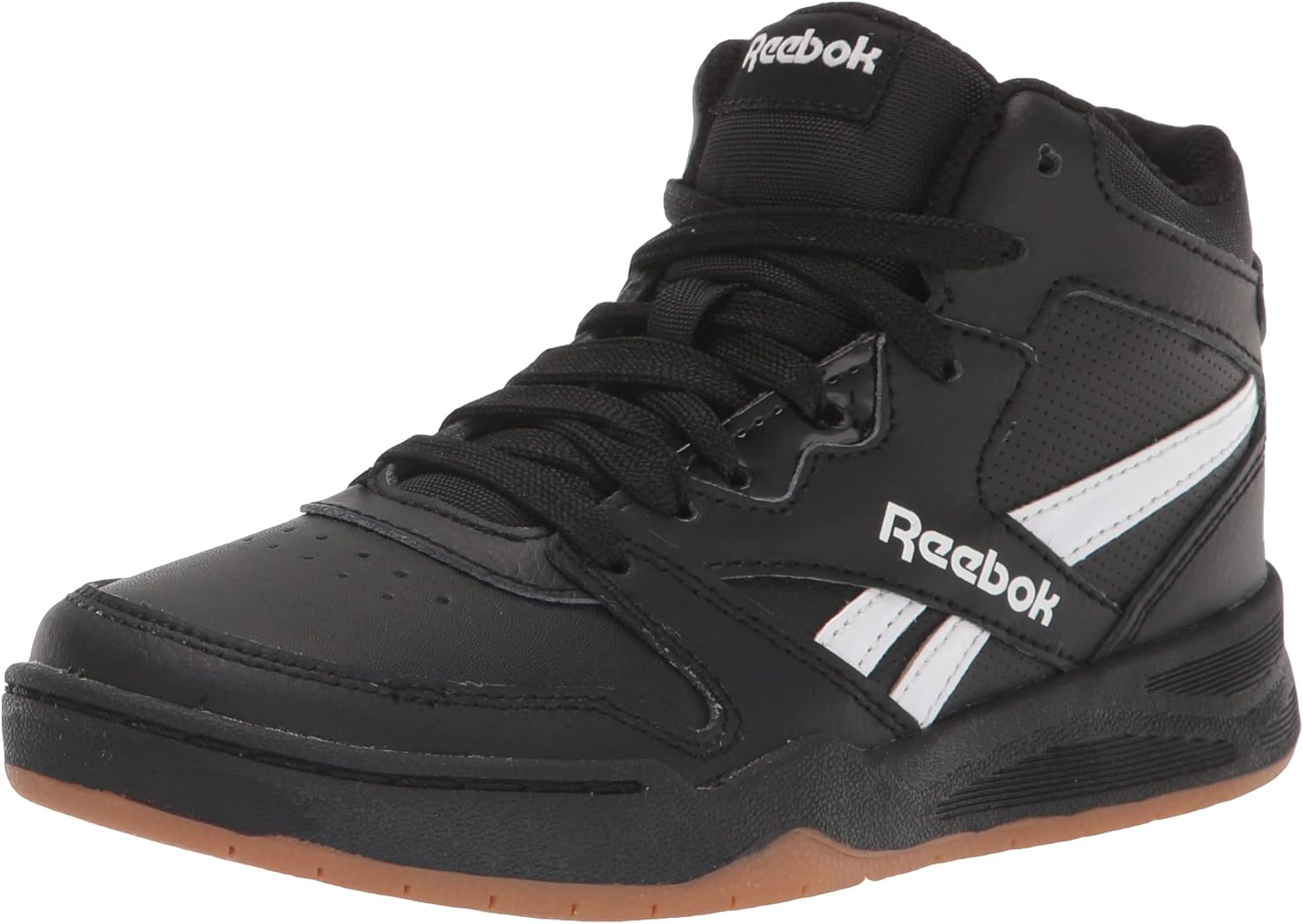 

Кроссовки Reebok BB4500 Court для мальчиков (малыши/старшие дети), белый/черный/коричневый