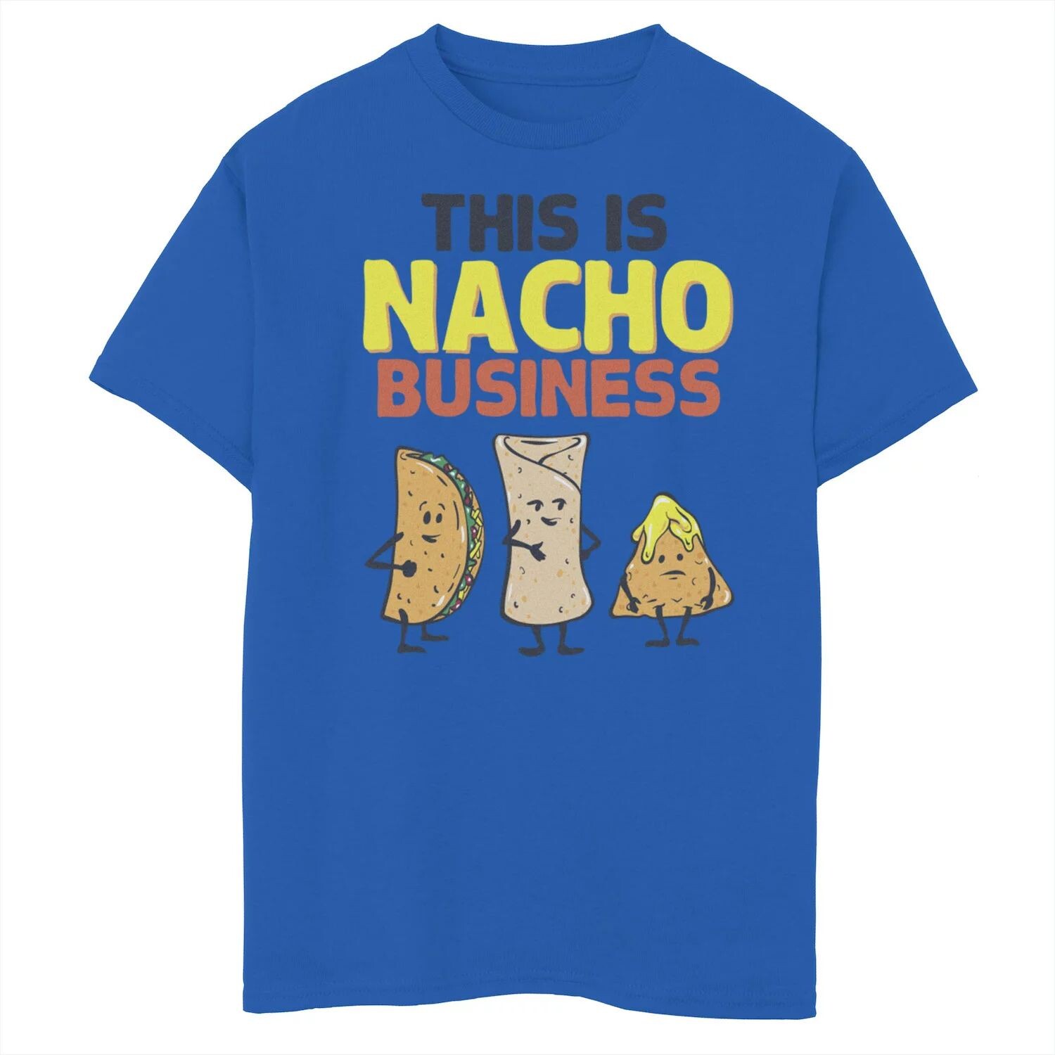 

Футболка Nacho Business с графическим рисунком для мальчиков 8–20 лет Unbranded