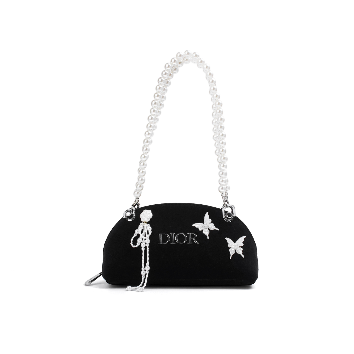 Косметичка женская Dior с бабочками, черный