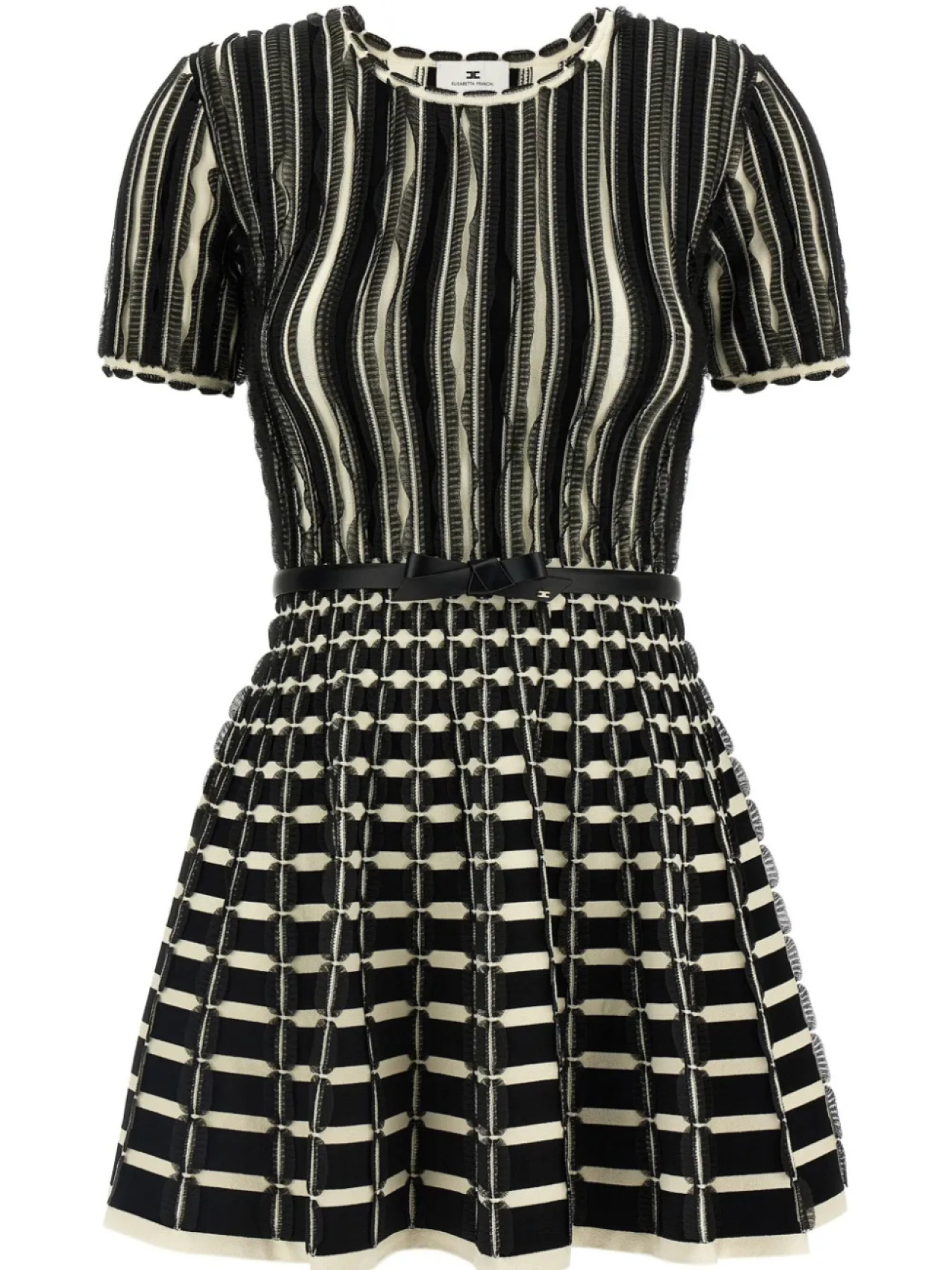 

Платье мини Elisabetta Franchi с оборками, белый