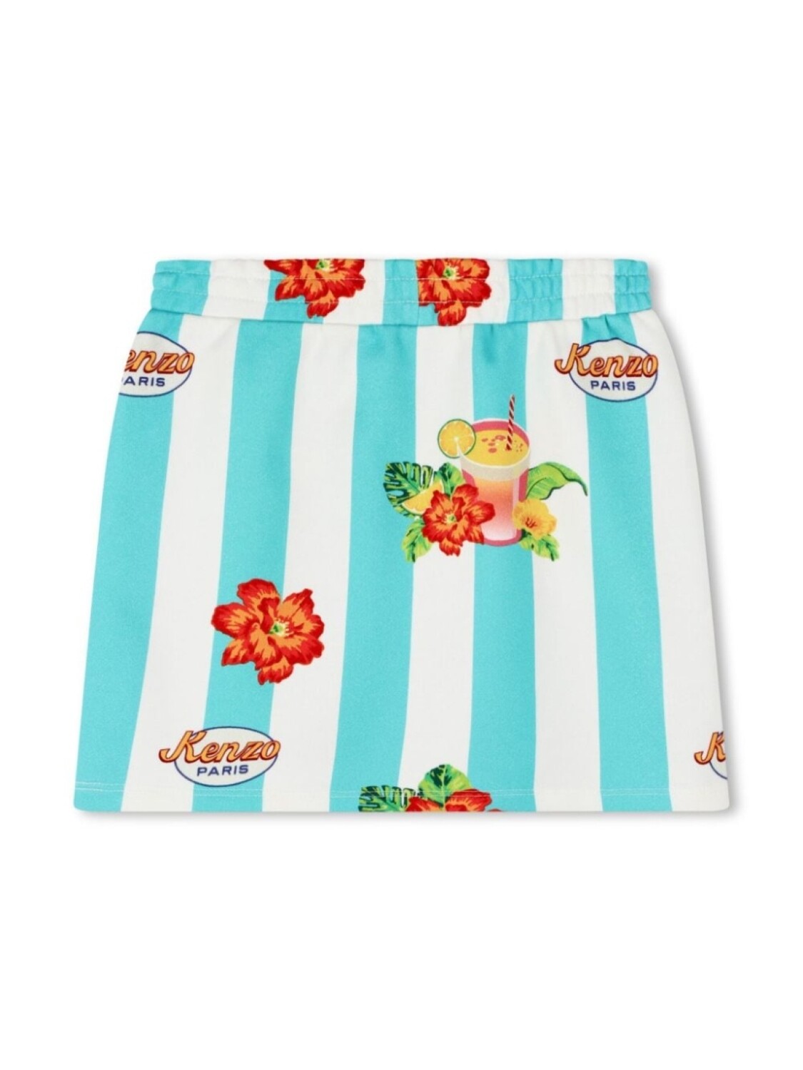 Kenzo Kids юбка с графичным принтом, белый — фото 2