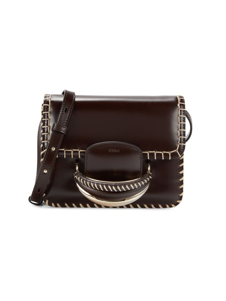 

Кожаная сумка через плечо Chloé, цвет Dark Brown