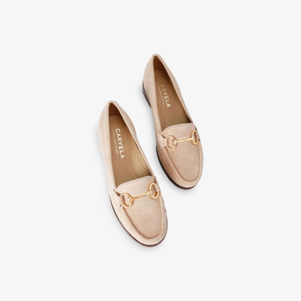 Лоферы замшевые Carvela Comfort Click, кремовый — фото 2
