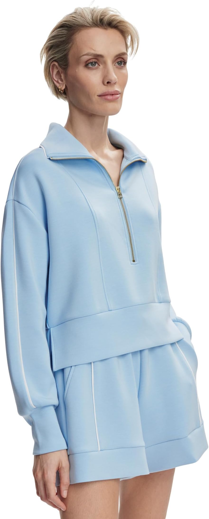 

Толстовка Varley Davenport Half Zip, цвет Airy Blue