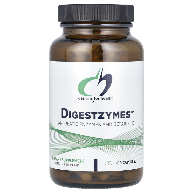 

Designs For Health, Digestzymes, 180 Capsules