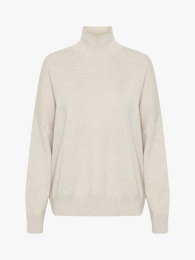 

Джемпер с черепашьим вырезом tenley InWear, цвет Simply Taupe Melange