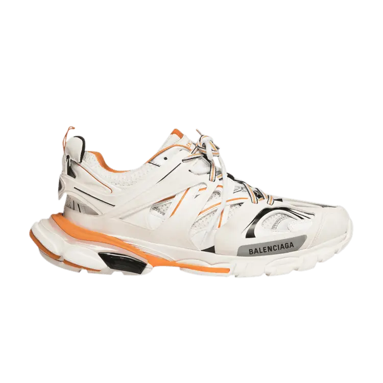 Кроссовки Balenciaga Wmns Track Trainer White Orange, оранжевый