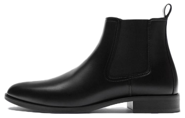 

ZARA Короткие мужские ботинки челси, черные
