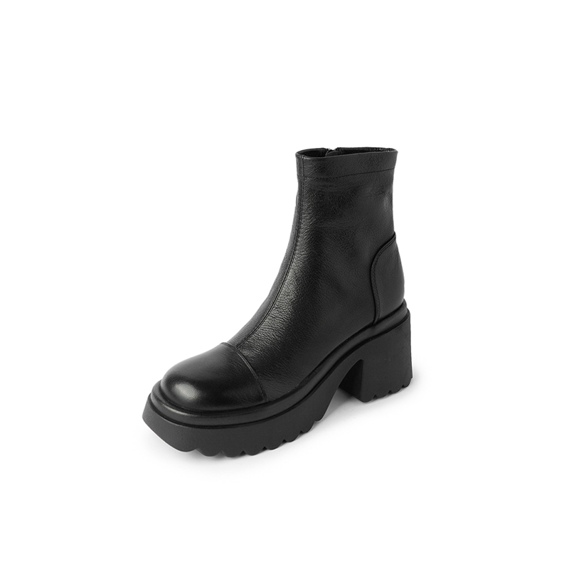 Yeezyy Reezy Черные женские ботильоны на каблуке 8 см, цвет Black