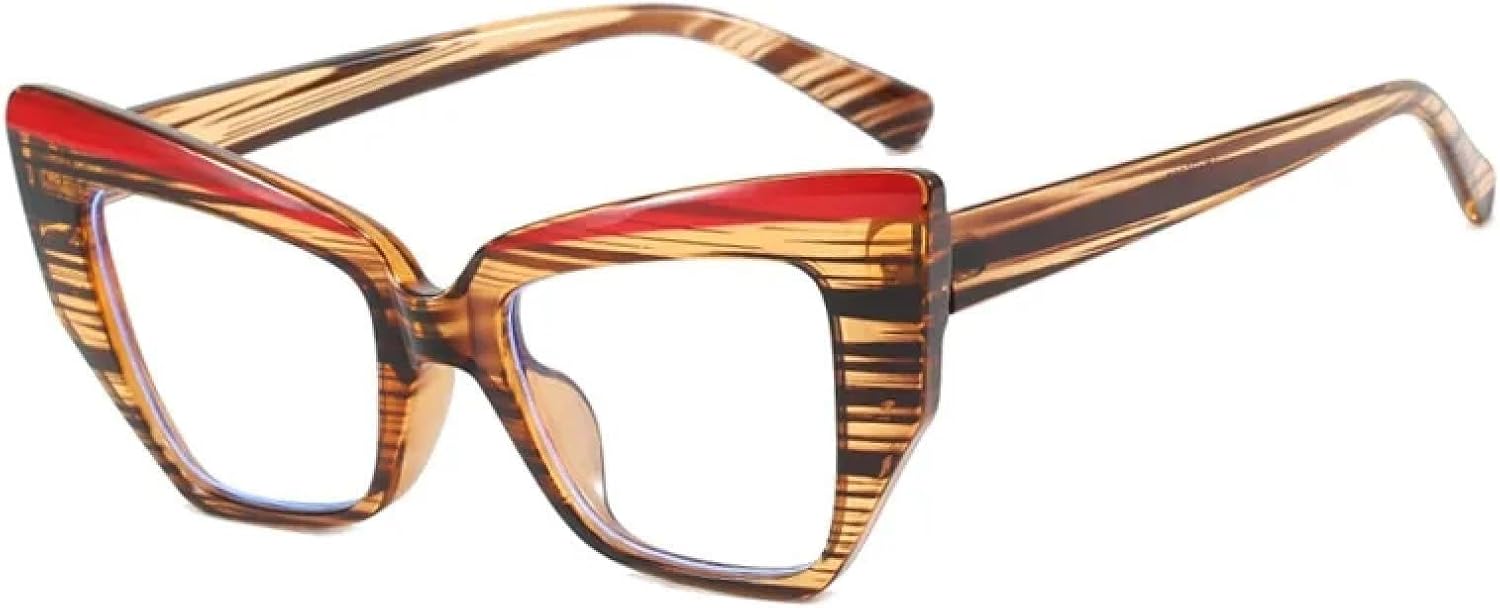 

Солнцезащитные очки с защитой от УФ-излучения UV400 | Оправа «кошачий глаз» Tr90 | Для женщин и мужчин, для занятий спортом на открытом воздухе и вождения DSVIGF, Red Yellow