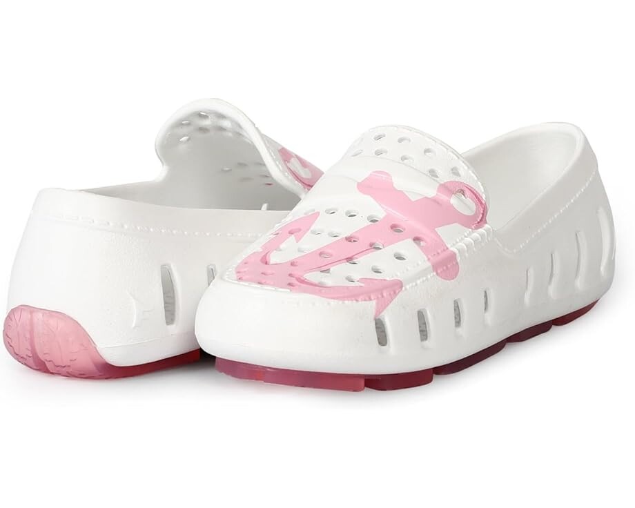 

Лоферы Floafers Kids Prodigy Driver Print, цвет White/Rose Quartz Anchor