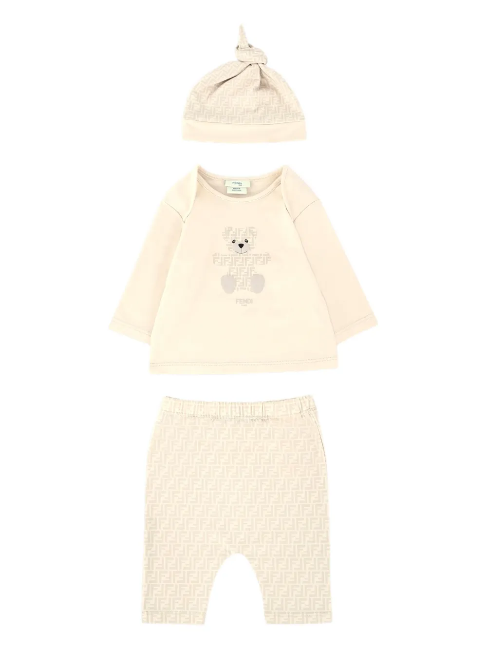 

Спортивный костюм с логотипом FF FENDI KIDS, нейтральный