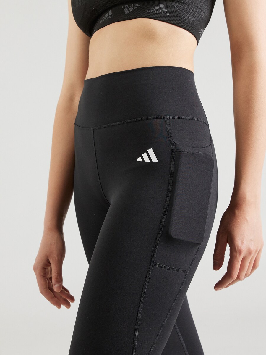 Леггинсы ADIDAS PERFORMANCE Skinny Workout Pants OPT ESS, черный — фото 3