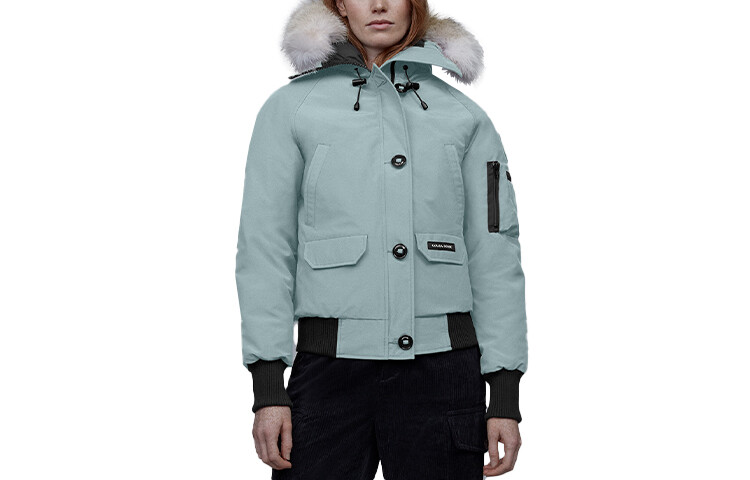 

Женский пуховик Canada Goose, цвет stormy sky color