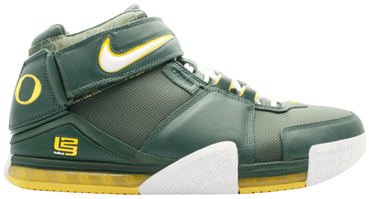 

Кроссовки Nike LeBron 2 'Oregon Away' PE, зеленый