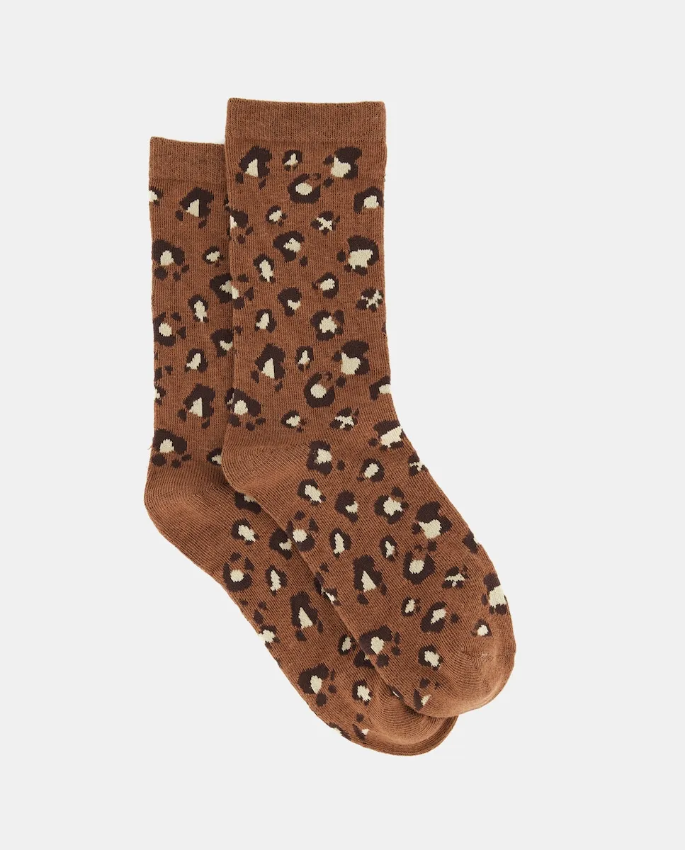 

Женские носки с леопардовым принтом Énfasis, темно-горчичный