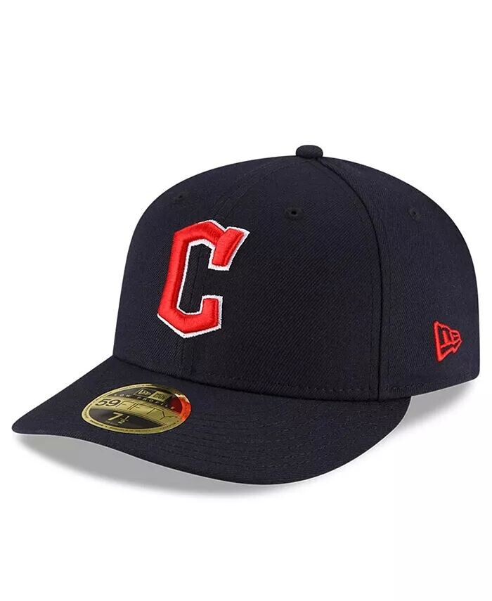 

Мужская темно-синяя шляпа Cleveland Guardians Authentic Collection On-Field Road Low Profile 59Fifty New Era