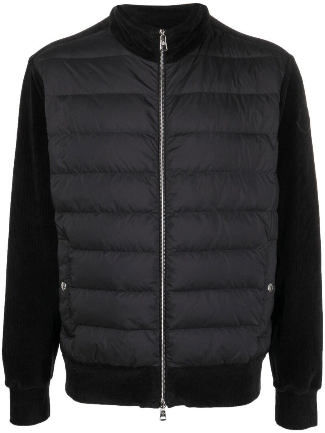 

Куртка на молнии с дутой вставкой Moncler, черный