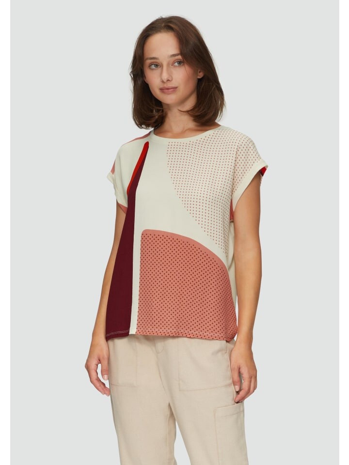 

Футболка s.Oliver T-Shirt kurzarm, цвет Beige-mehrfarbig