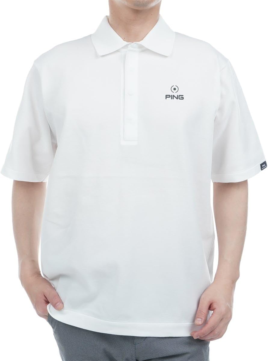 

Мужская трикотажная рубашка-поло с коротким рукавом Pin Apparel 621-5172201 (логотип One Point) / для гольфа Ping, белый