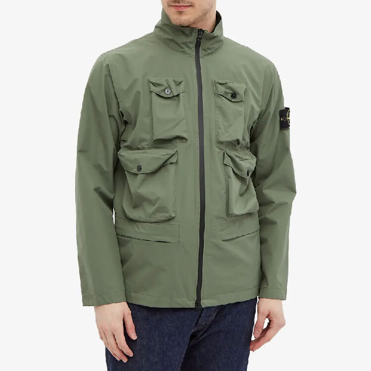 Куртка мужская зеленая Stone Island, зеленый — фото 3
