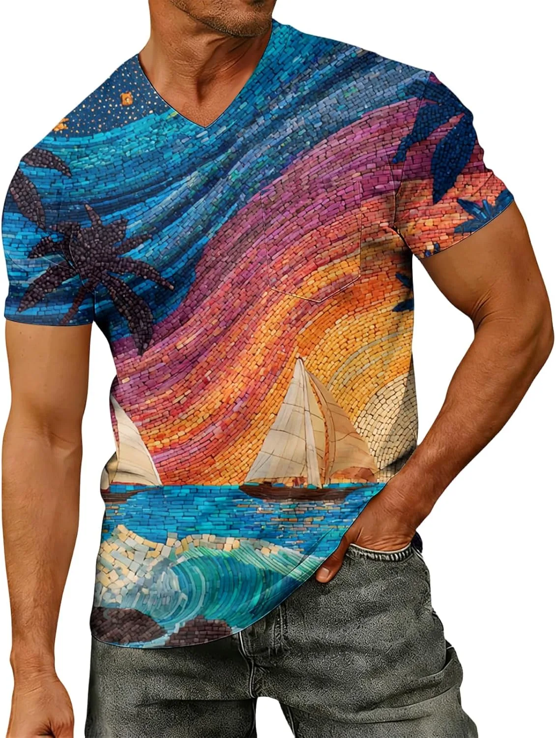 

Футболка-поло Vintage для мужчин Big and Tall