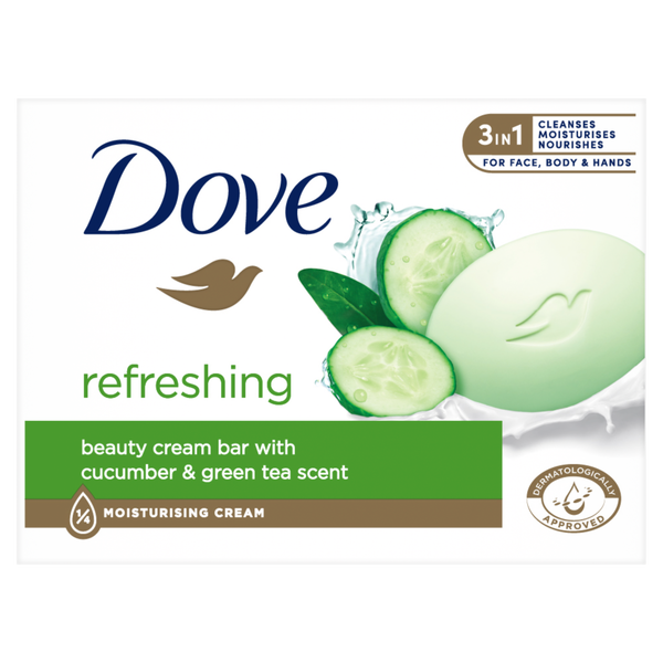 

Кремовый кубик для стирки, 90 г Dove Refreshing