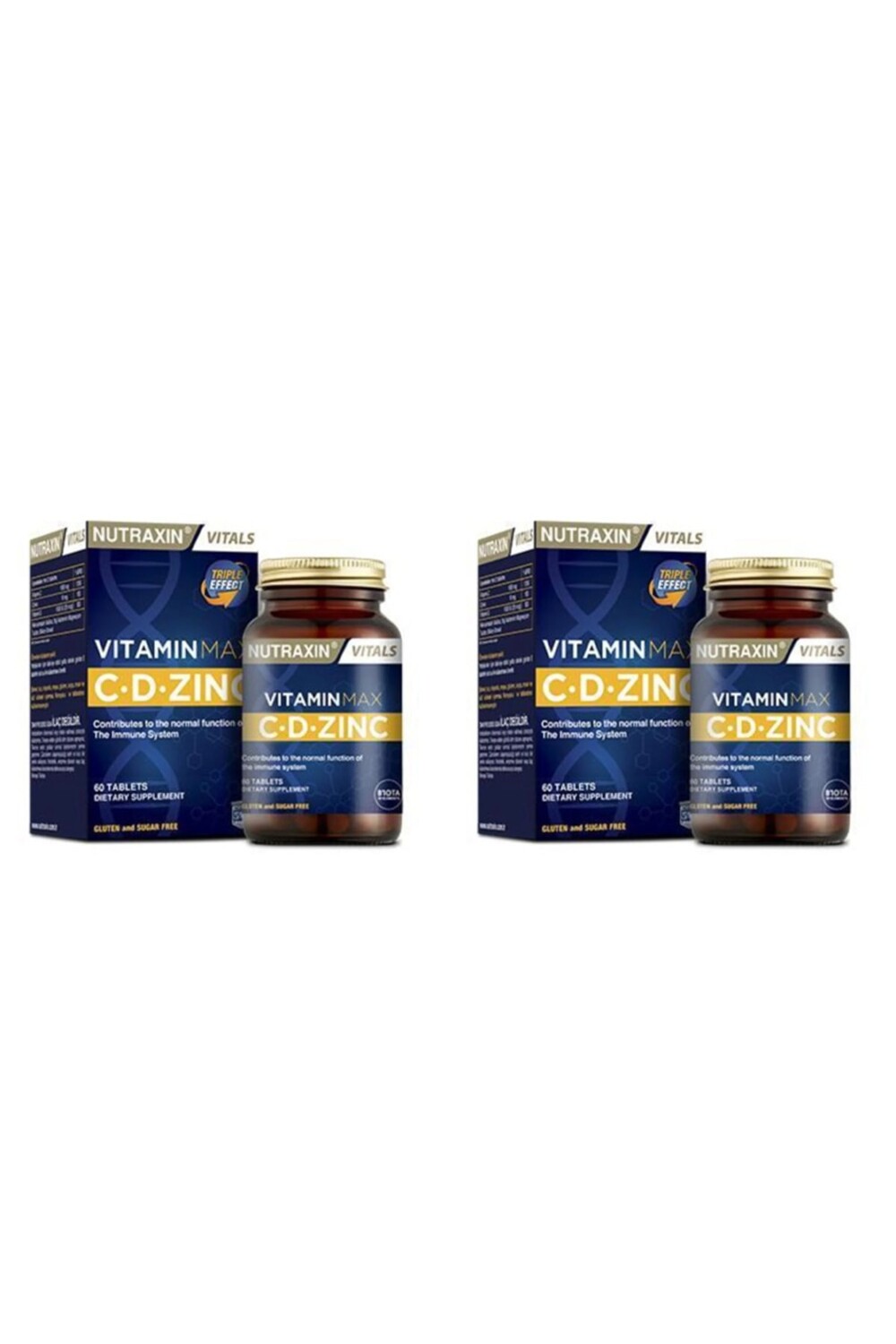 

Nutraxin Витамин Макс Cdzinc 60 таблеток ×2