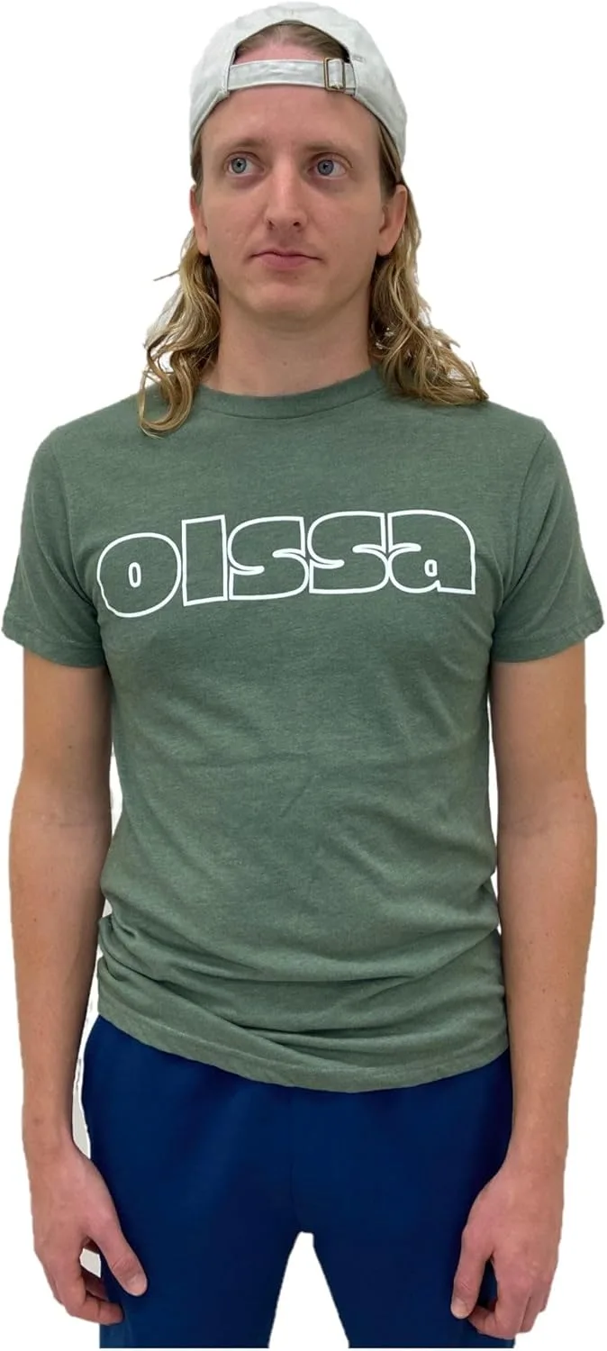 

Футболка Eco для мужчин из органического хлопка и переработанного полиэстера с большим логотипом OLSSA