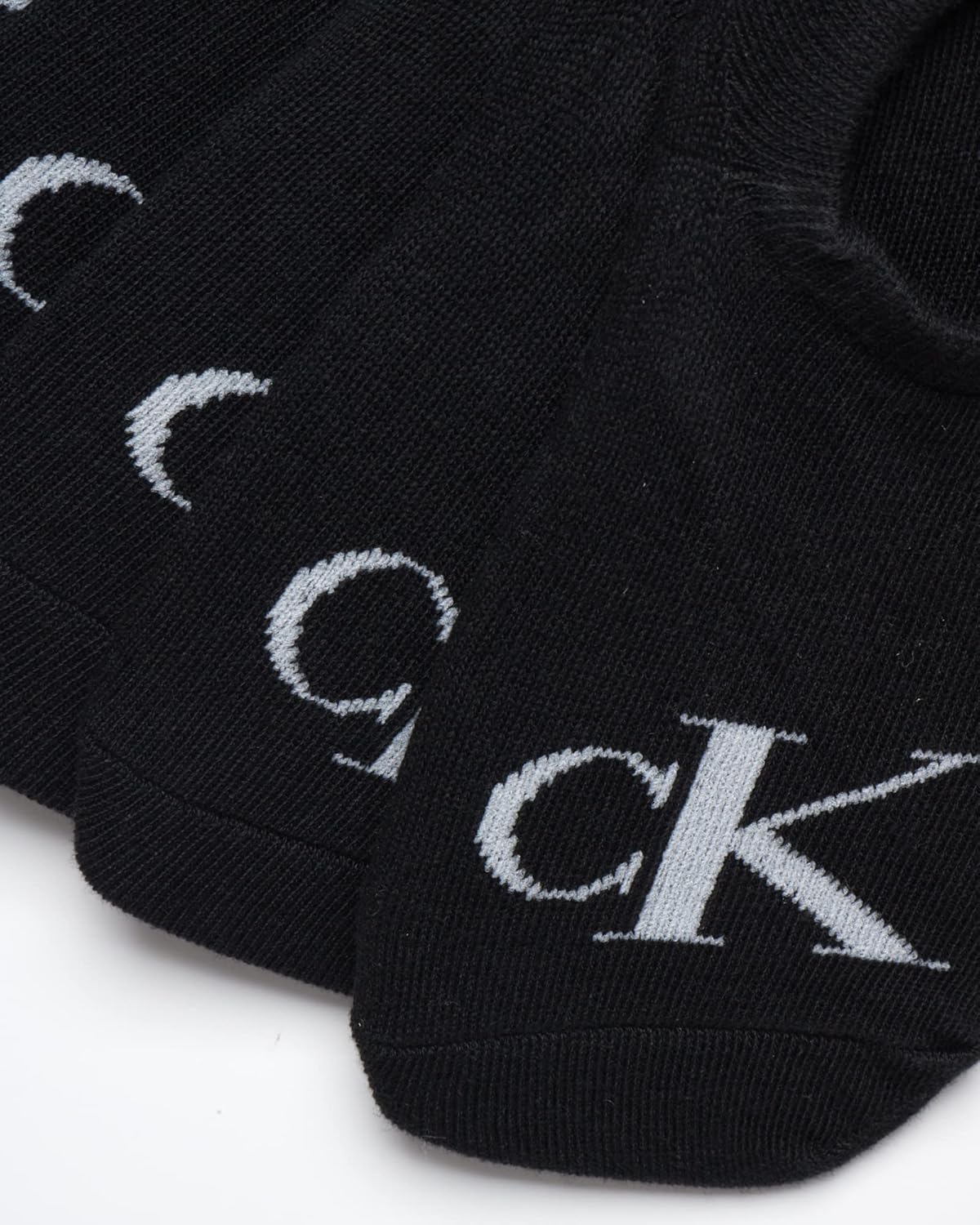 Женские носки Calvin Klein, невидимые, с нескользящей пяткой, легкие, из хлопковой смеси, с низким вырезом, 6 пар в упаковке, Black Assorted — фото 4