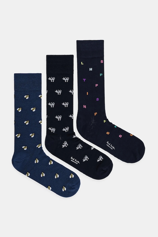 

Носки 3 пары Paul Smith, темно-синий