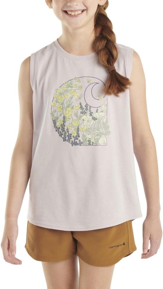 

Carhartt Kid's CA7029 Floral C безрукавка - девочки, Orichid Petal