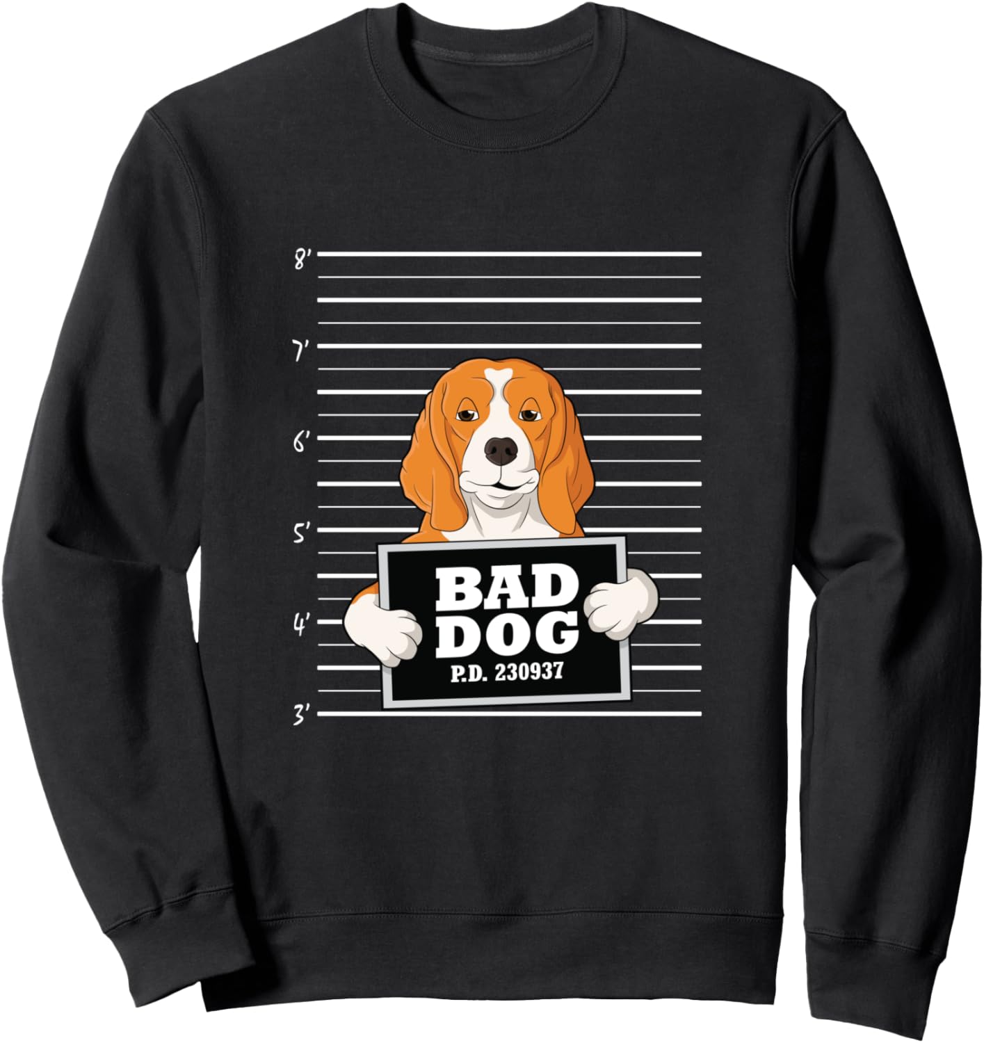 

Толстовка с изображением бигля и надписью Guilty Dog, черная Bad Dog Mugshot Beagle, Черный, Толстовка с изображением бигля и надписью Guilty Dog, черная Bad Dog Mugshot Beagle