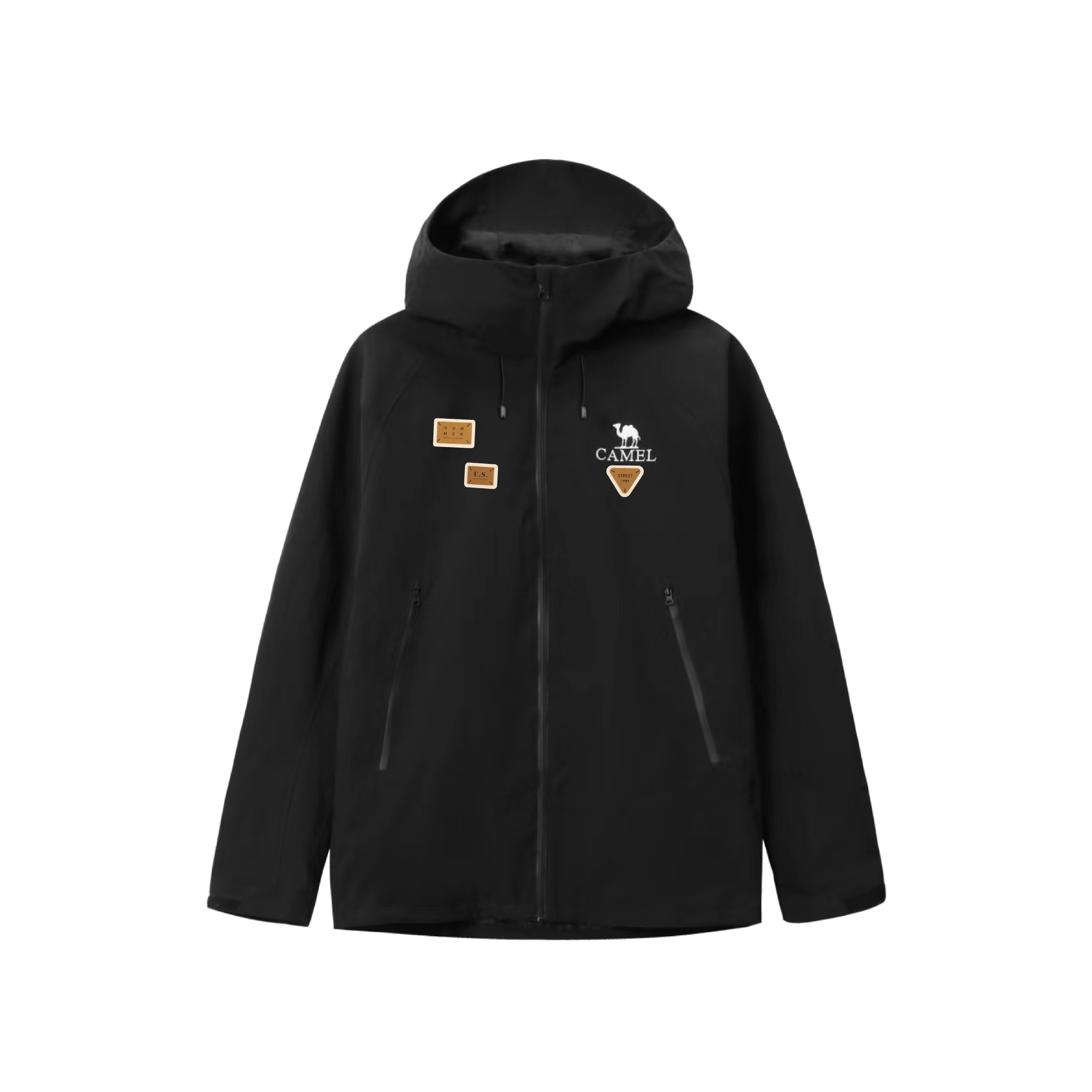 

CAMEL Ветровка All weather Waterproof And Windproof Unisex Phantom Black