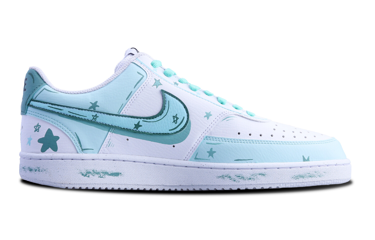 

Кроссовки Nike Court Vision 1 Skateboarding Shoes Men Low-top Green, зеленый
