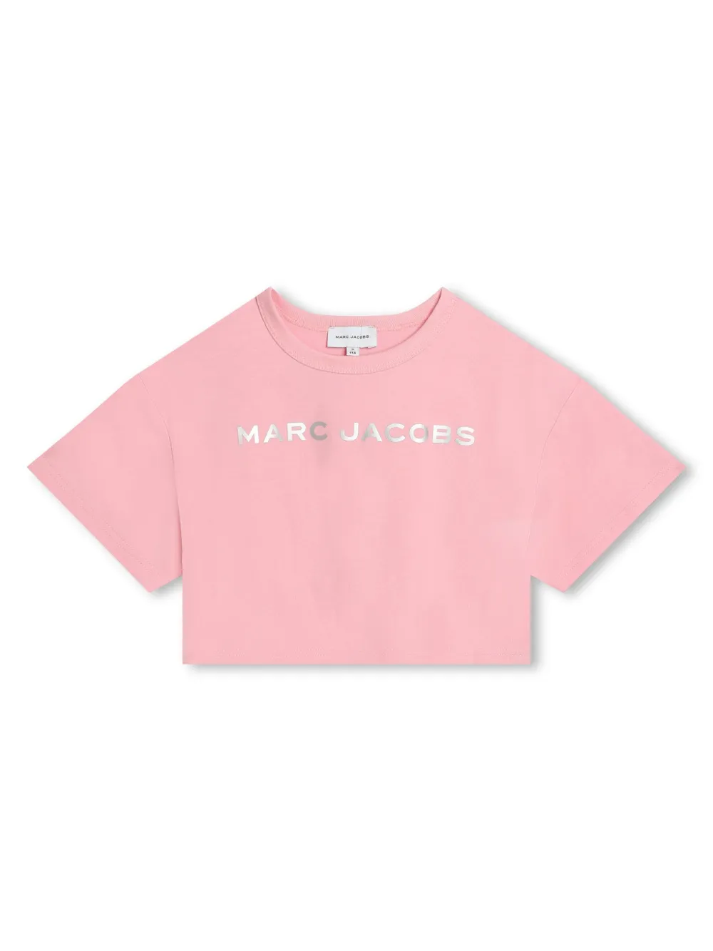 

Укороченная футболка с логотипом Marc Jacobs Kids, розовый