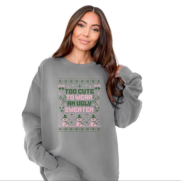 

Слишком милый свитшот с эффектом ugly sweater Simply Sage Market, Grey, Серый, Слишком милый свитшот с эффектом ugly sweater Simply Sage Market, Grey