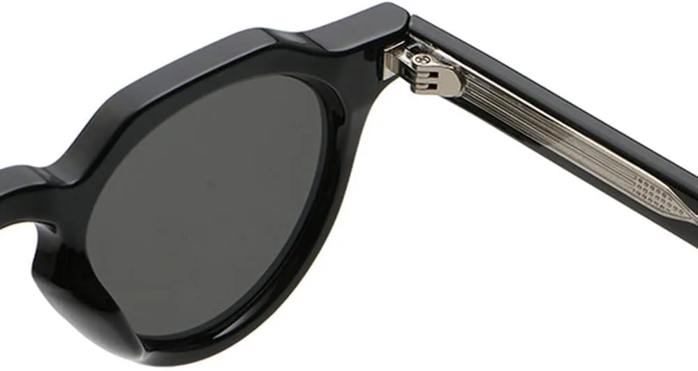 

Солнцезащитные очки в стиле ретро 2027 года, защита от УФ-излучения UV400, мужские, унисекс, круглые, для женщин, аксессуары, мужские, из ацетата MTZJH, Black