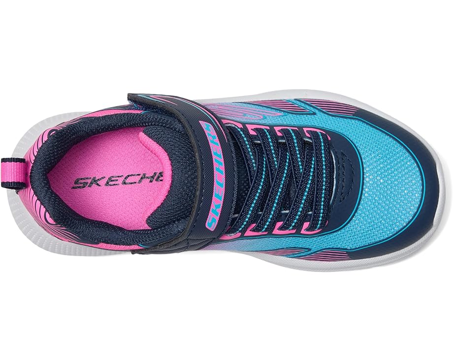 Женские кроссовки SKECHERS KIDS Microspec Advance - Oasis Point 303657L (Little Kid/Big Kid), Navy/Multi — фото 2